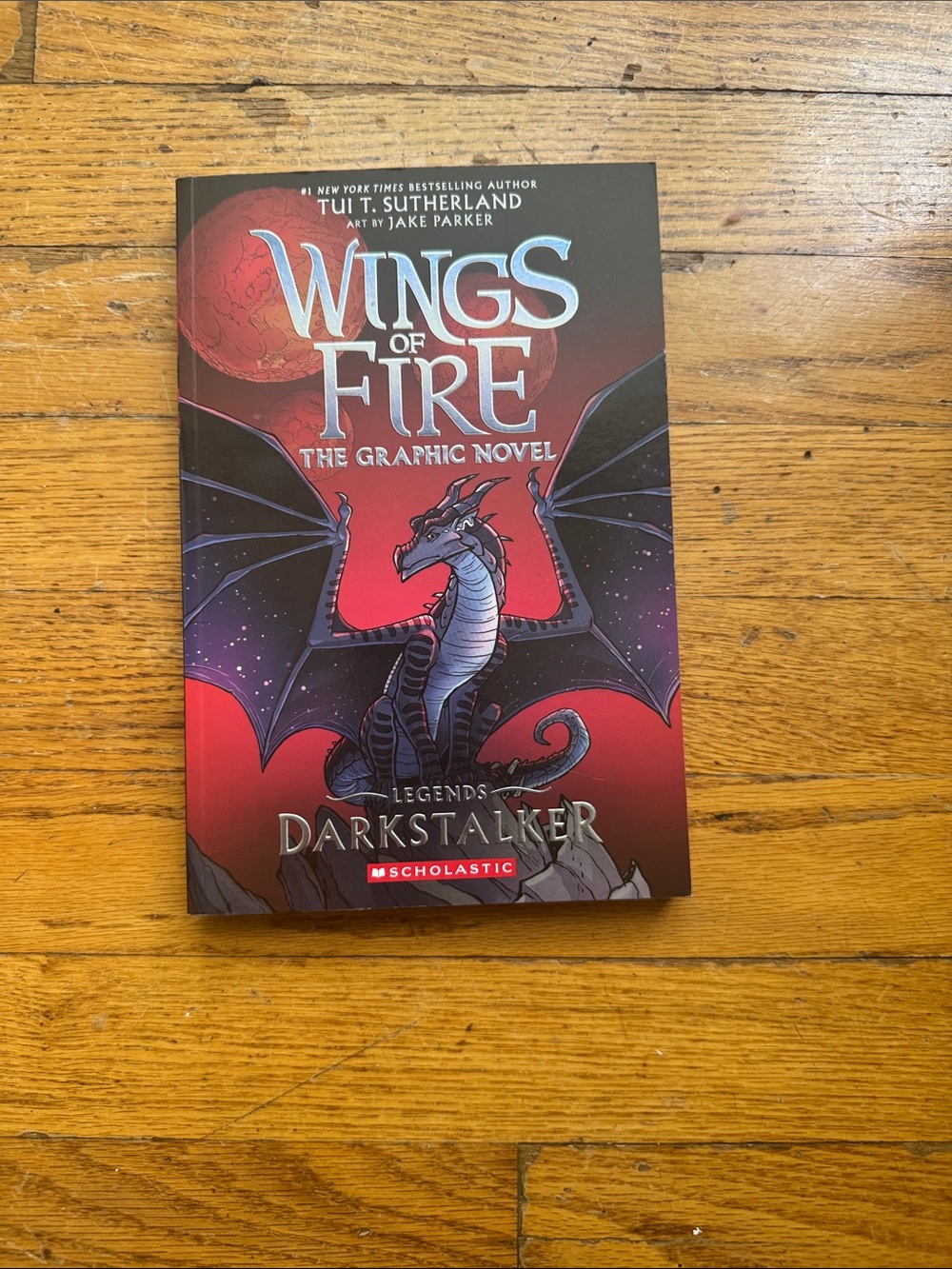 Scholastic Wings of Fire: Darkstalker Graphic Novel — Red & Black Cover Art